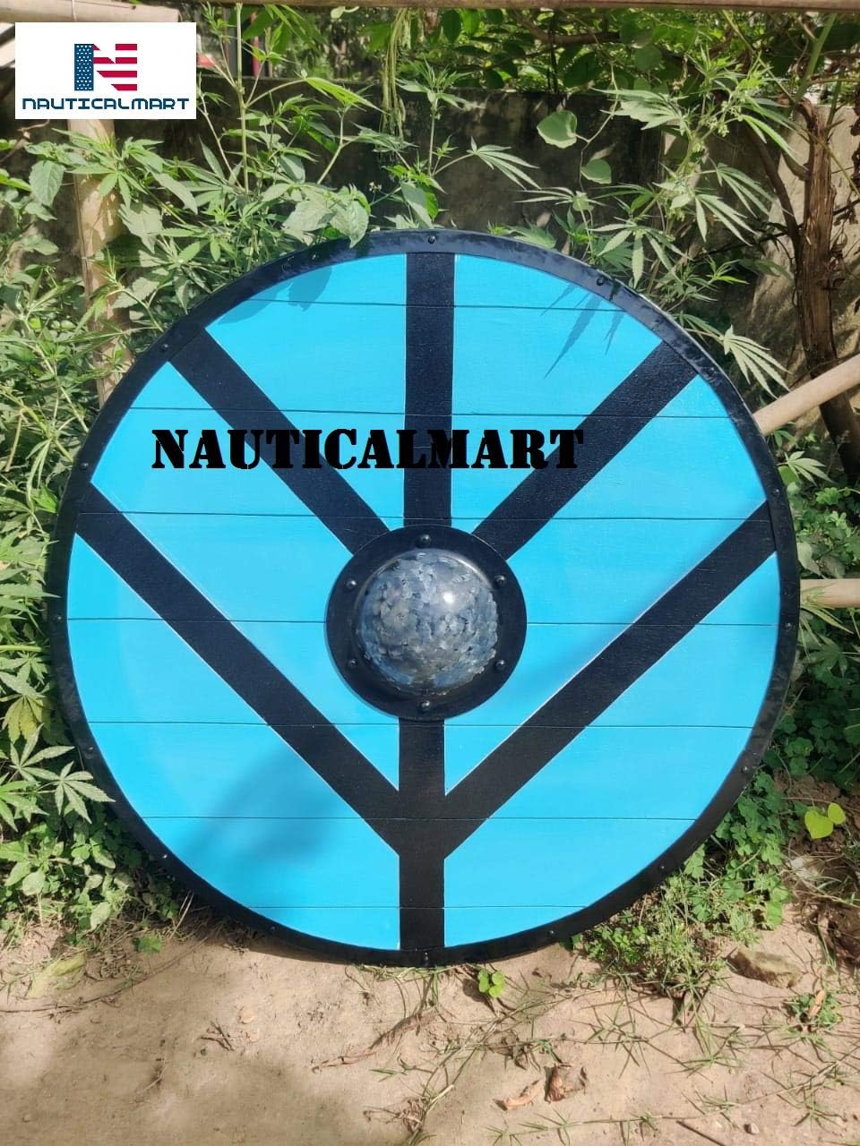 Nautical-Mart Medieval Knight LARP Renaissance Armor Lagertha Viking Shield