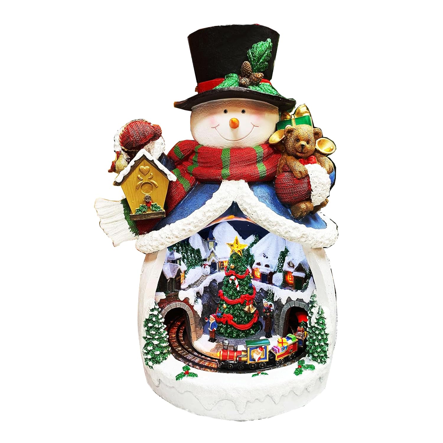 Amazon.com: MOMENTS IN TIME Snowman with Animated Christmas