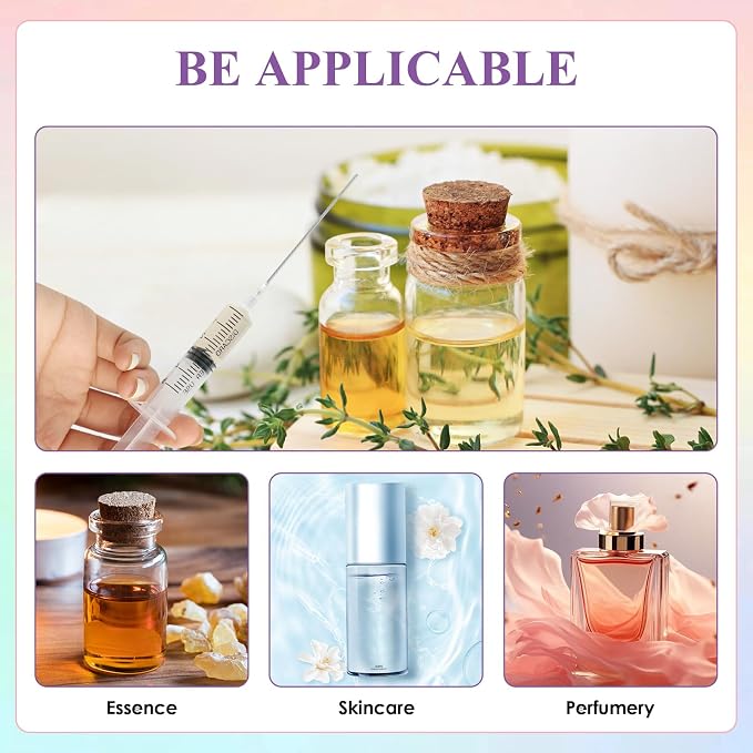 Kit de 4 jeringas de perfume plástico 5ml miniatura 3
