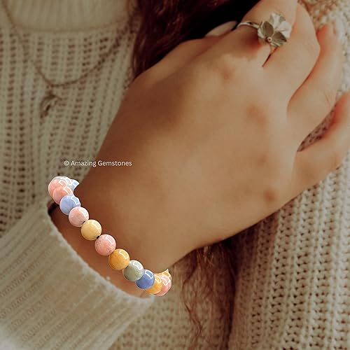Miniatura 280 de Amazing Gemstone Crystal Bracelet for Women Men's Gifts - Protection Healing Crystal Bracelet - 8mm Gemstone Beaded Adjustable Bracelet Pulseras