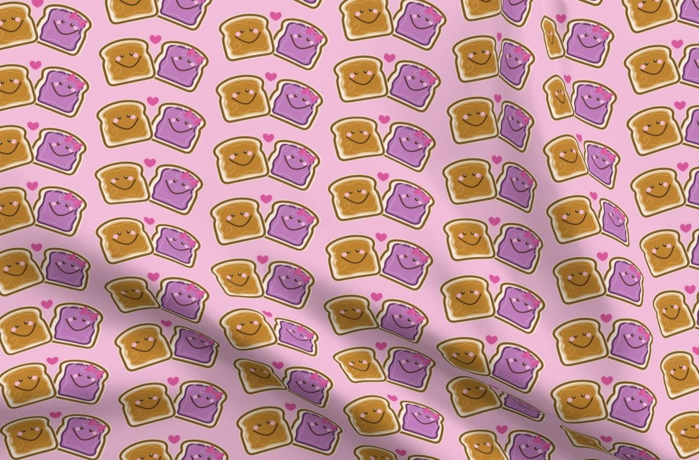 Spoonflower Fabric - Love Cookies School Peanut Butter Kids Children Printed on Petal Signature Cotton Fabric Fat Quarter - Sewing Quilting Apparel Crafts Decor