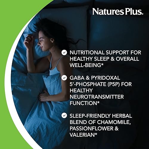 Miniatura 3 de Natures Plus Liberación rápida y sostenida - 3 mg de melatonina, 60 comprimidos de dos capas - con manzanilla - vegetariano, sin gluten - 60