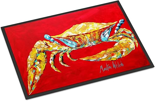 Caroline's Treasures MW1116JMAT - Tapete para puerta delantera de 24 x 36 pulgadas, para interiores y exteriores, antideslizante, lavable, de pelo