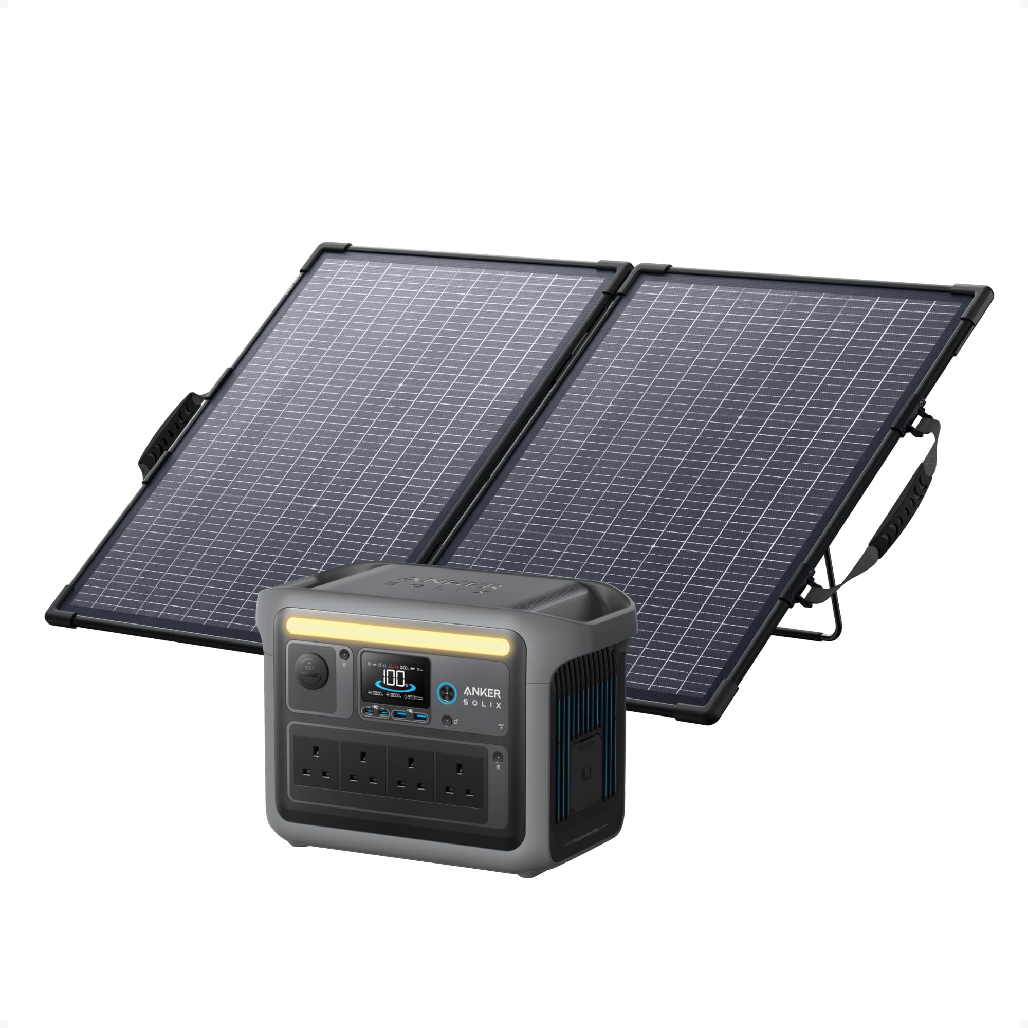 Anker SOLIX C1000 Portable Power Station, 1800W (Peak 2400W) Solar Generator, Full Charge in 58 Min, 1056wh LiFePO4 Battery for Home Backup, Power Outages, and Outdoor Camping (Optional Solar Panel) — view 12