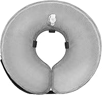 Vista 10 de Collar de cono de perro para perros pequeños, medianos y grandes después de la cirugía, collar inflable de recuperación de cuello de perrito