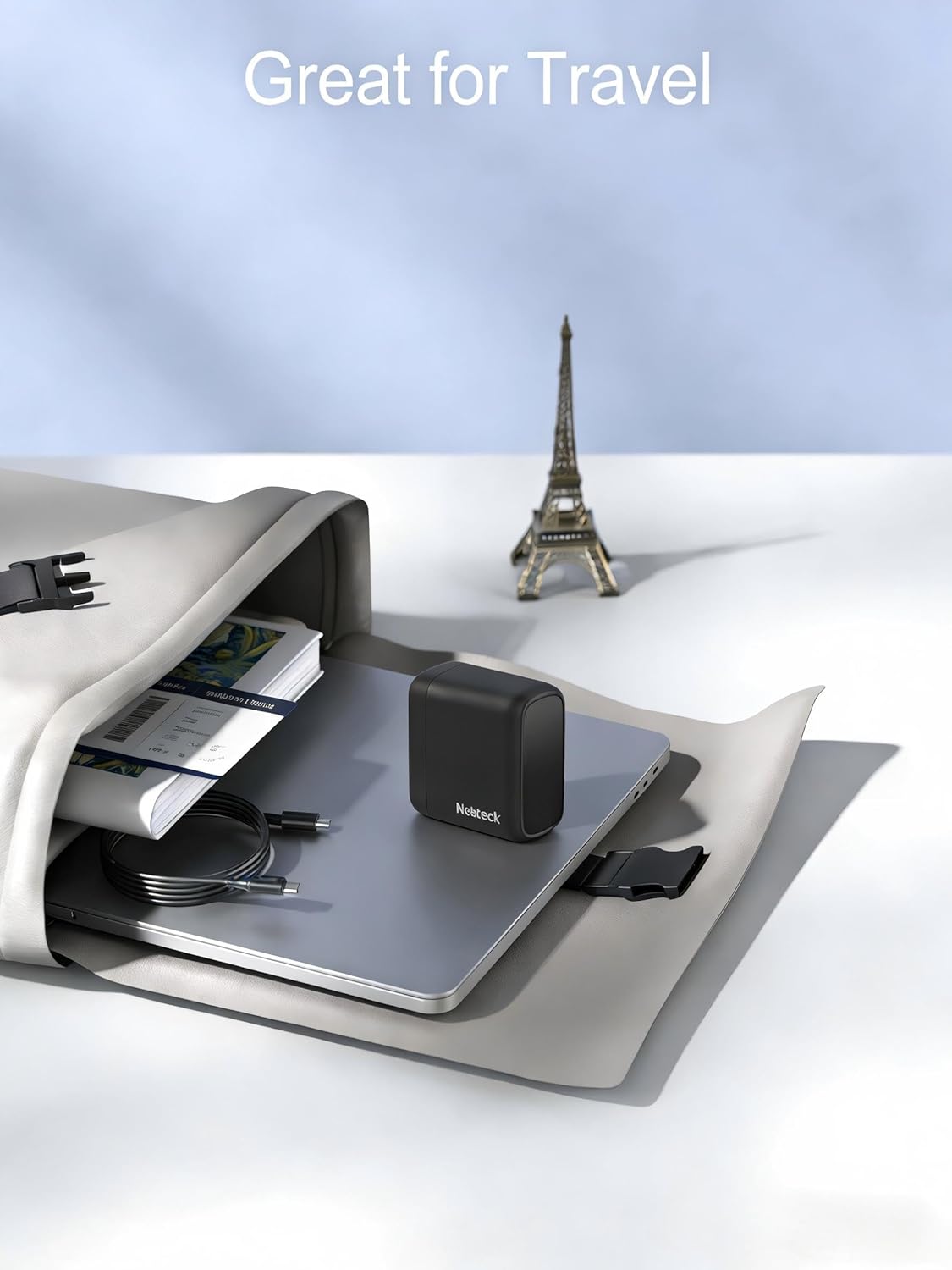 65W USB-C Charger, Nekteck Fast Charging Compatible with MacBook Air/Pro, Single-Port PD Laptop Charger with GaN II Technology, Compact & Stable