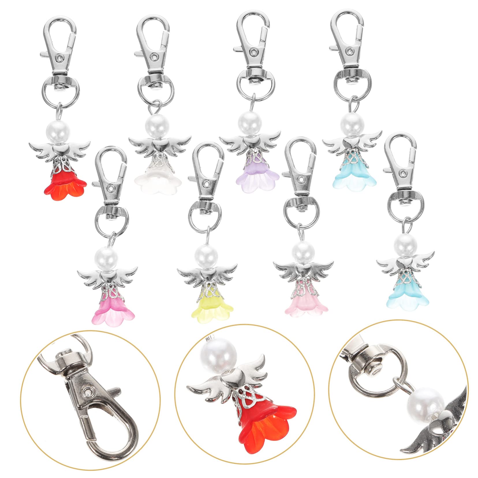 MAGICLULU Portachiavi Angelo Ciondoli D'angelo Chiave Forniture Per Matrimoni Carino Keychain Regali Ragazza Anello Portachiavi Bomboniere Matrimonio Portamonete Lega Di Zinco