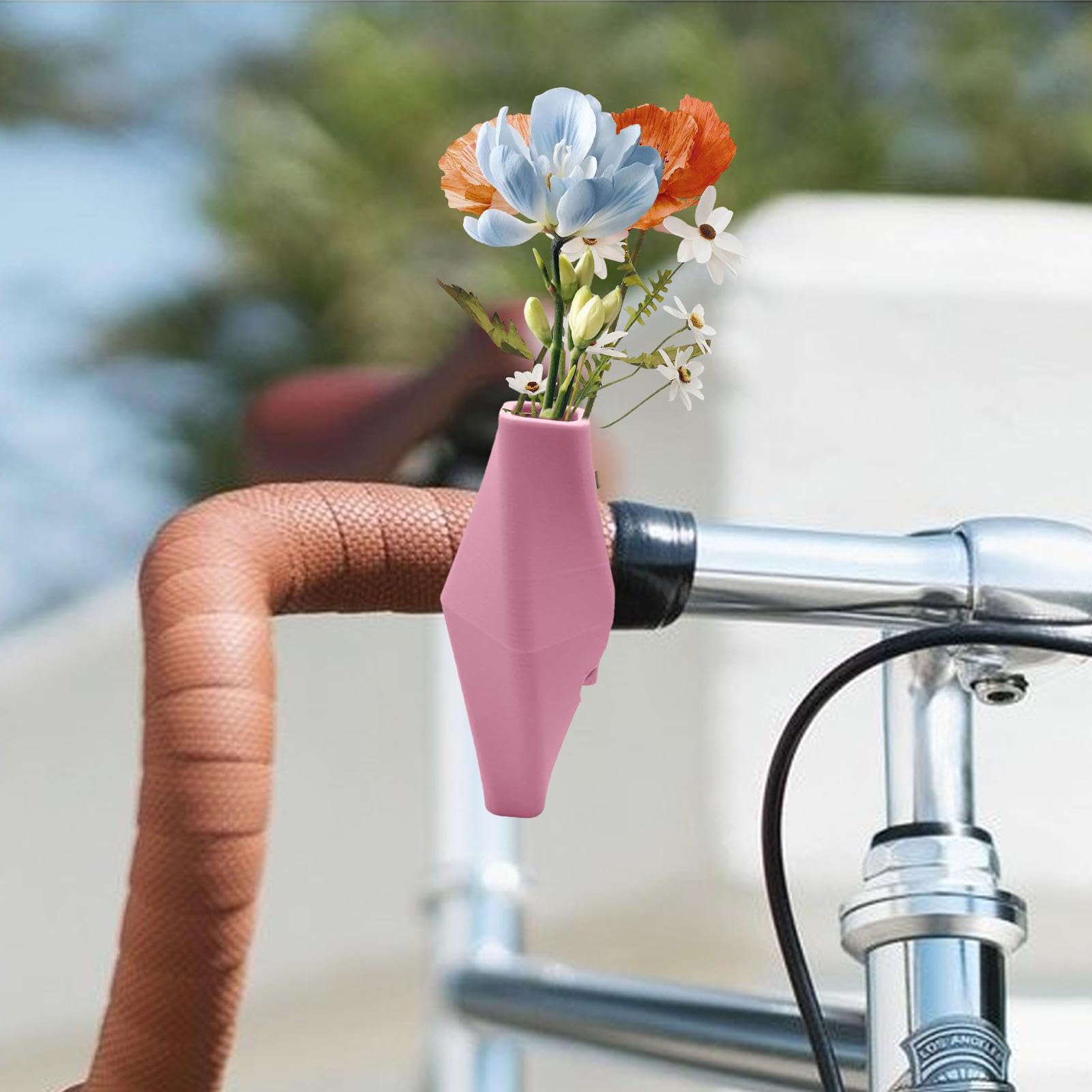 Fahrrad Lenker Blumenvasen | Fahrradvase | Blumenvase Für Den Lenker | Fahrrad Vase | Fahrrad Pflanzgefäß, Fahrrad Pflanzenständer
