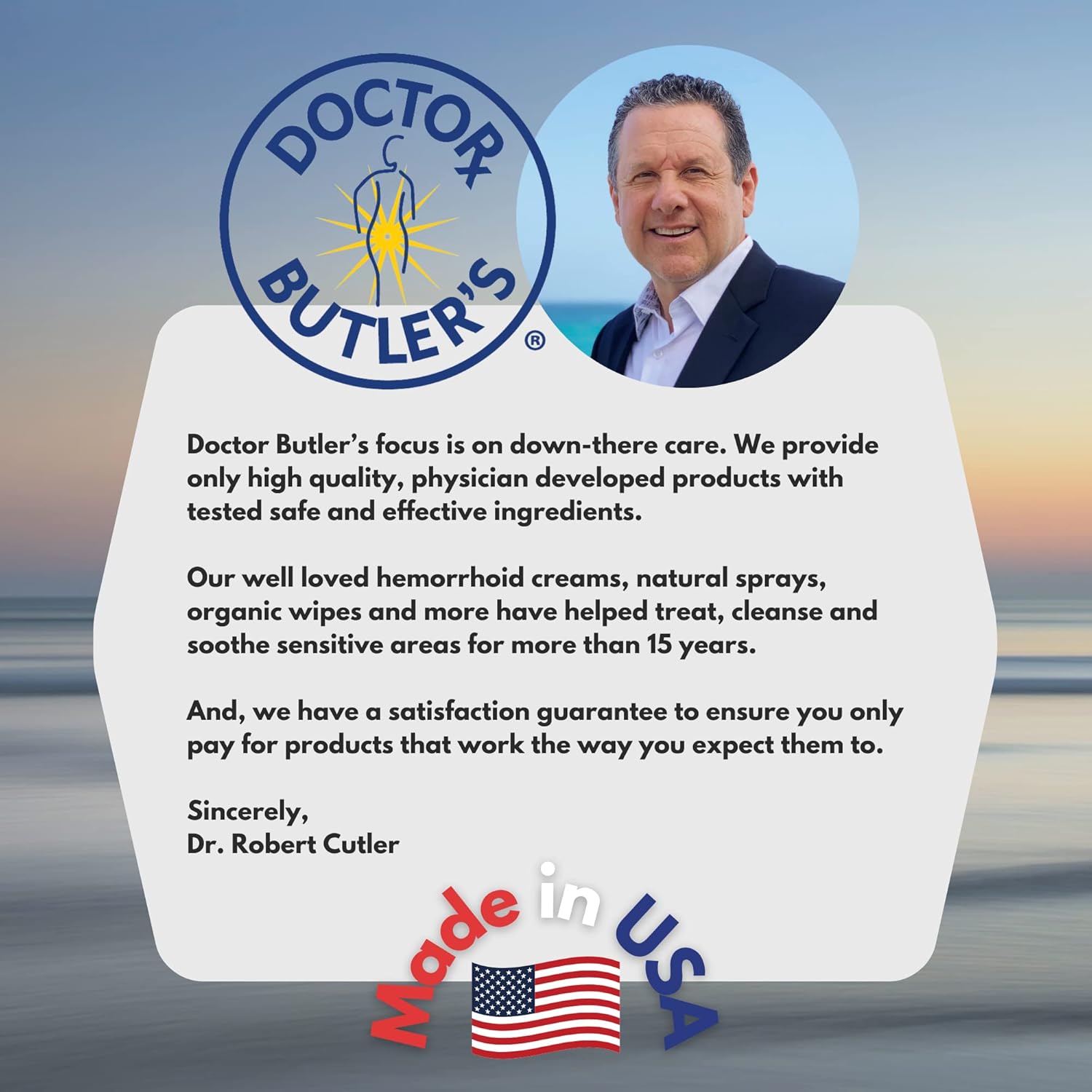 Doctor Butler’s Soothing Wipes – All-Purpose Wet Wipes for Sensitive Skin, Face Wipes, and Baby Wipes with Chamomile and Essential Oils* (1 Pack – 60 Count) : Health & Household