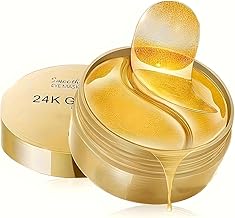 OBIXO Eye Serum Patch for Dark Circles,Spots, Skin Brightening & Acne Prevention Vitamin C Retinol & Chamomile Hydrolat For Women & Men All Skin Type (24K EYE Patch)