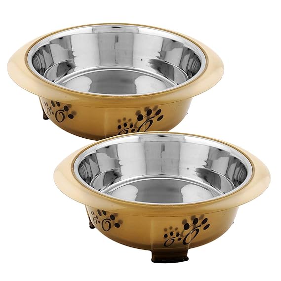 Iconic Pet 51771 Colour Splash Designer Oval Fusion Bowl , Brown, Medium