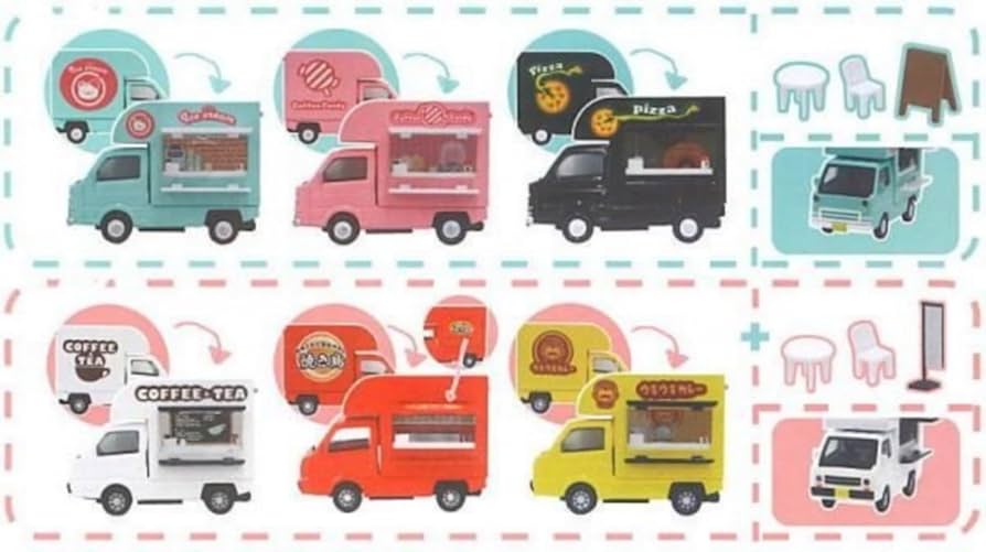 Amazon | トイズキャビン 1/64キッチンカーコレクション × 全6種