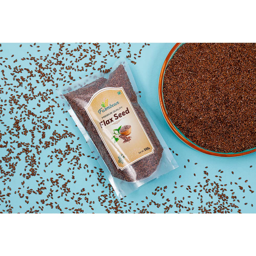 Farmbean Natural Premium Flax Seeds | Alsi Health Seeds 500 grams - Image 3 thumbnail
