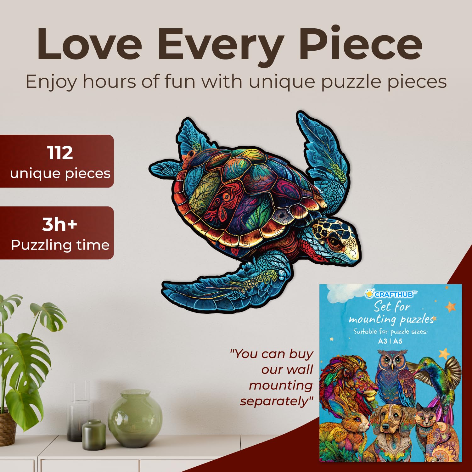 AthlChamp Wooden Puzzle For Adults And Kids, Animal Shape Magic Wooden Jigsaw Puzzles, Unique - View #8