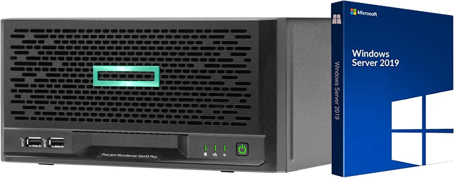 MicroServer Gen10 Plus Mini Tower Server, Intel Xeon E-2224 3.4GHz, 32GB RAM, 16TB Storage, RAID, Windows Server 2019