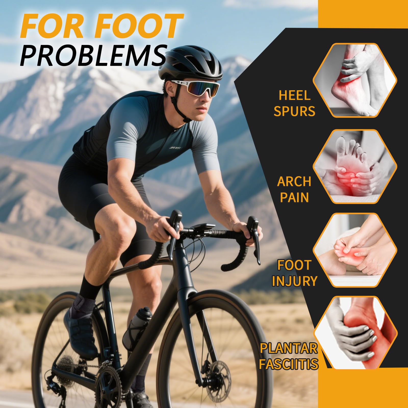 DiviDermy ChevillèRe Entorse,ChevillèRe De Maintien Sport, Chevillère pour Hommes & Femmes, Confortable Et RéGlable, M(Pied Gauche) - 3