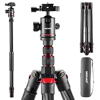 NEEWER N55CR Aggiornato 80.7" Fibra di Carbonio Treppiede Monopiede