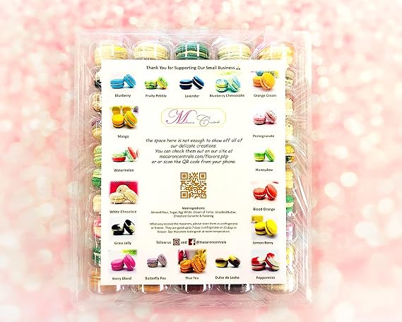 Surprise me 50 Pack | 50 Flavor Assortments Gluten Free French Macarons