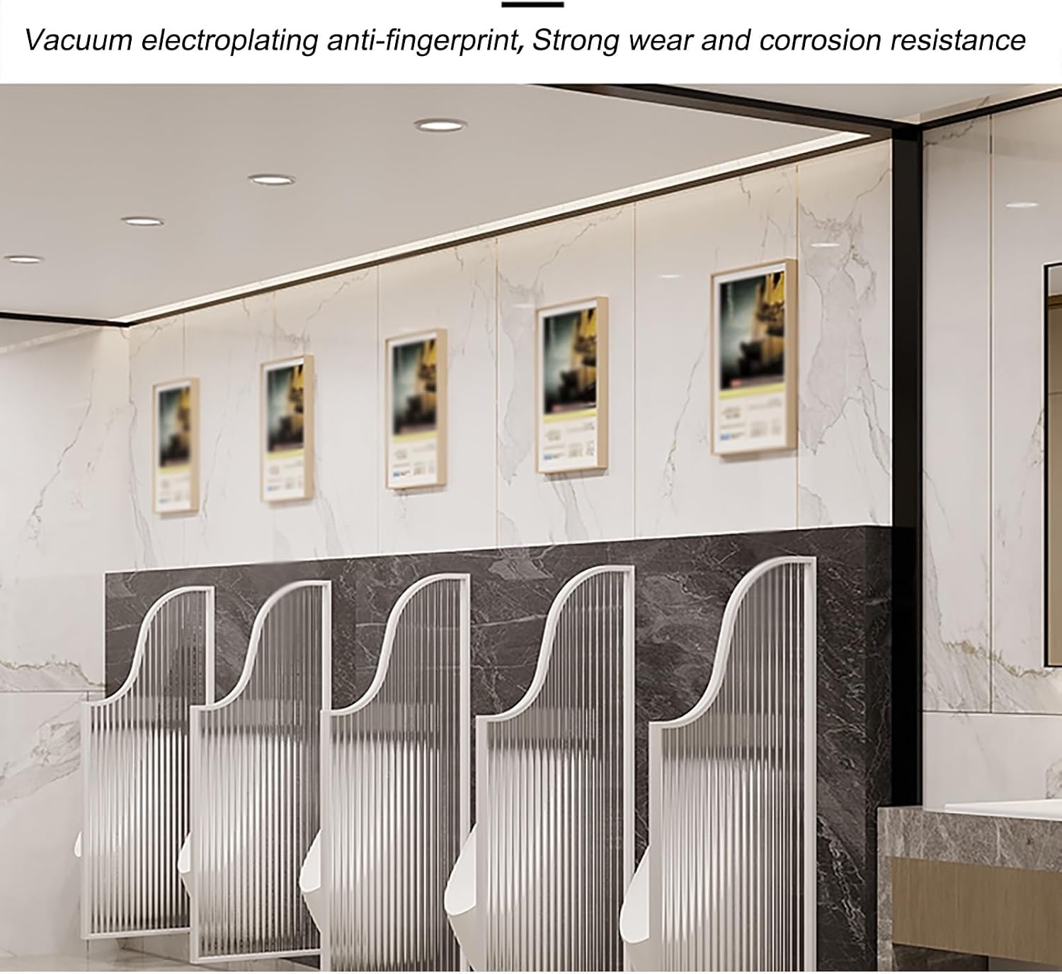 Wall-Mounted for Men's Urinals - Reliable Toilet Partition for Hotels, Schools, Shopping Malls, Restrooms -