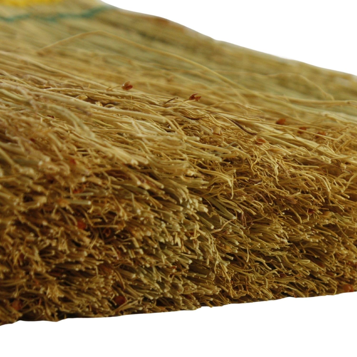 2er Pack Industrie Reisstrohbesen – 5-Naht mit Stiel 145cm Länge – robuster Werkstatt & Hofbesen aus Naturreisstroh – langlebig & vielseitig für Stall und Garten Profi Kehrbesen volle Qualität