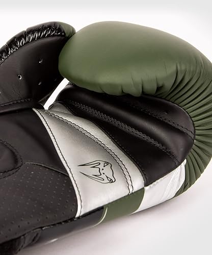 Vista 45 de Venum Elite Evo Boxhandschuhe Schwarz/Schwarz