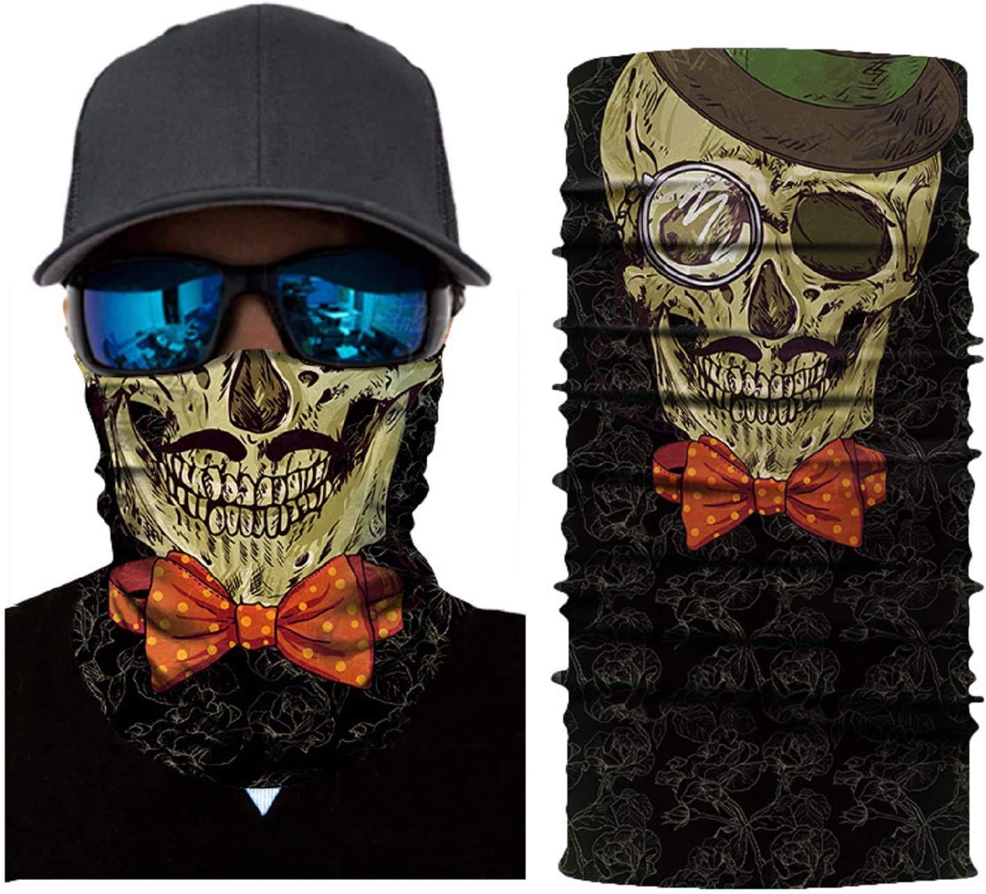 3D Dust Windproof Face Scarf Multifunctional Headwear Mask Neck Gaiter for Men
