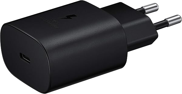 Samsung Chargeur USB C, Adaptateur Secteur 25W Ultra Rapide, Adaptateur USB C vers USB, Chargeur samsung Charge Rapide, Original, sans câble, Noir - 3