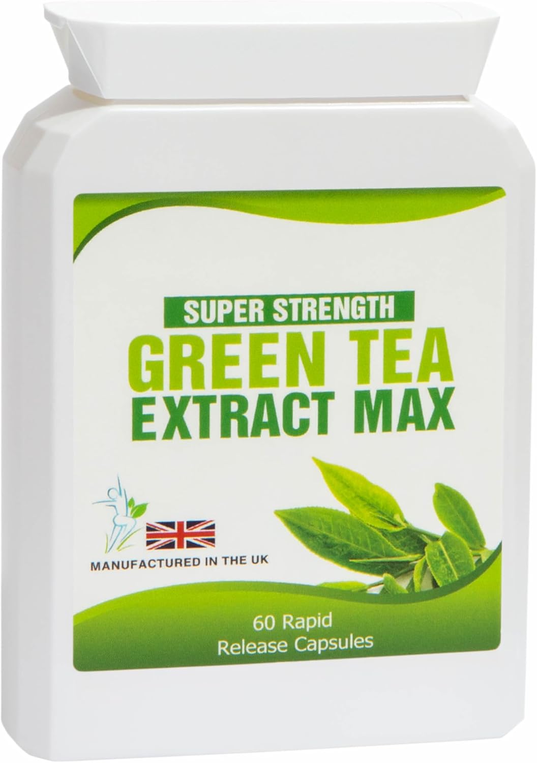 Green Teax Extract Max 60 Capsules Vegetarian 500mg UK Manufactured
