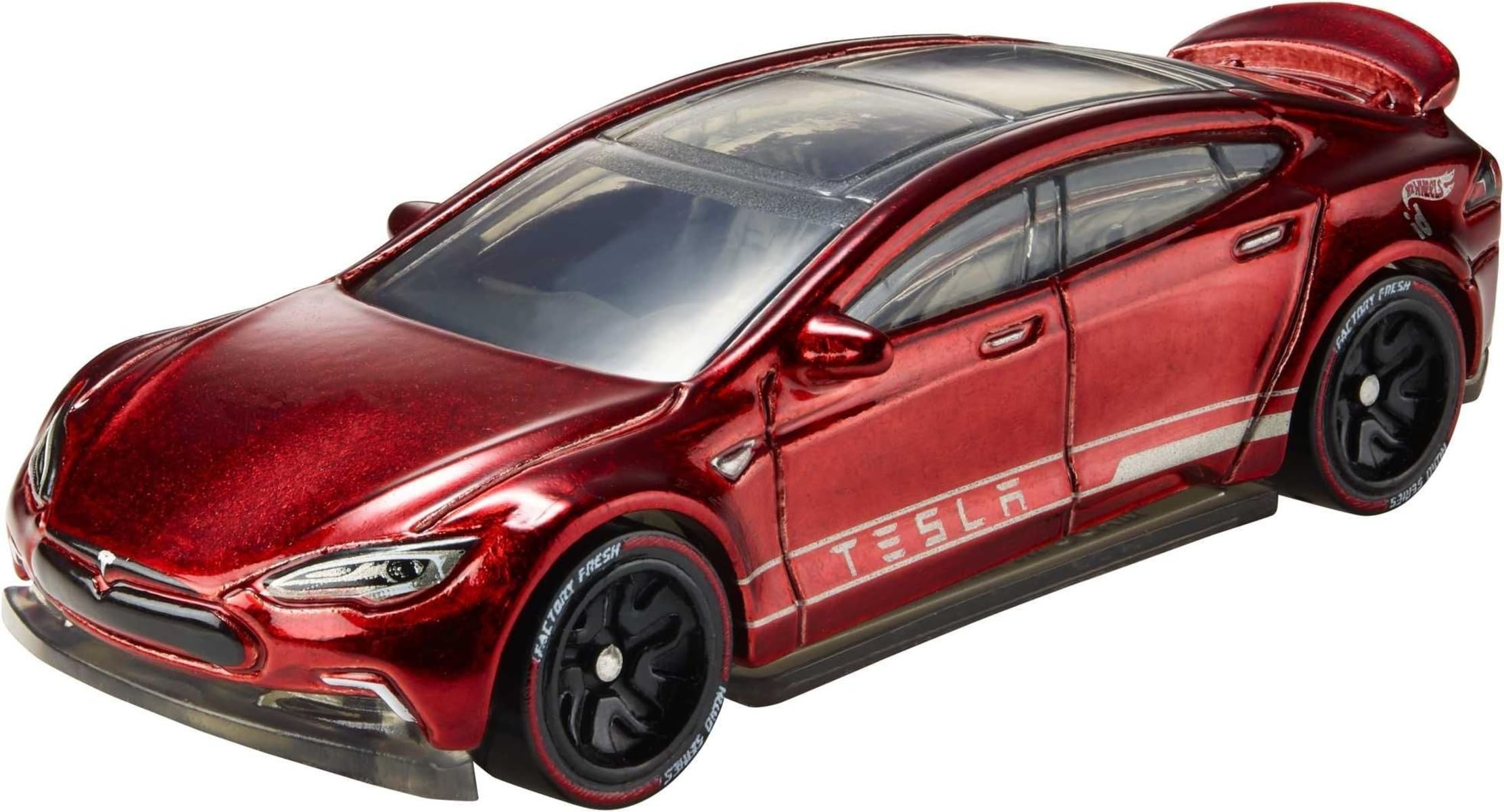 Hot Wheels- ID Die-Cast Tesla Model S Scala 1:64, Macchinina Giocattolo per Bambini 8 + Anni, FXB14
