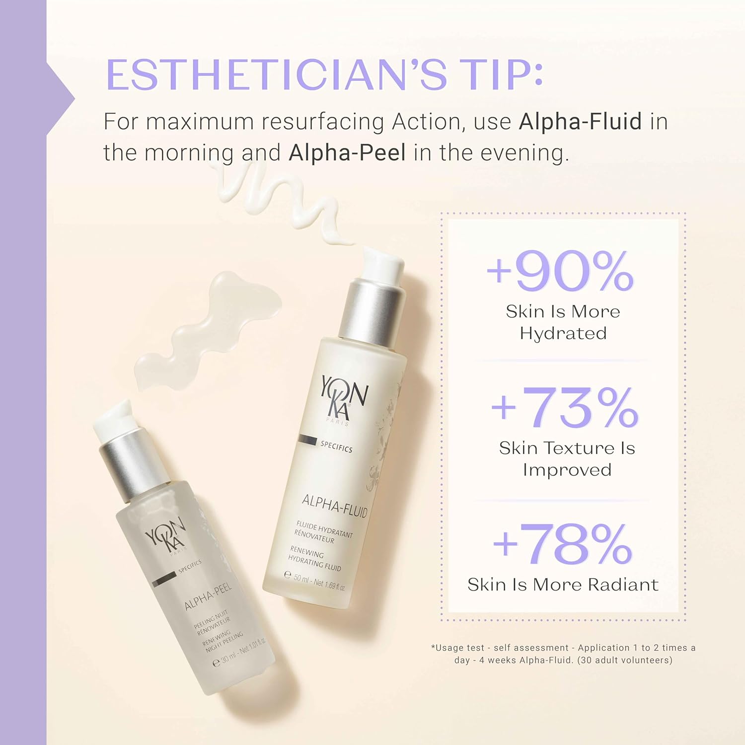 Yon-Ka Alpha Fluid | Age Defense Lightweight Moisturizer for Fine Lines | Vitamin E, Rice Bran Oil and Fruit AHA | for All Skin Types | 1.69 fl oz - Image 2