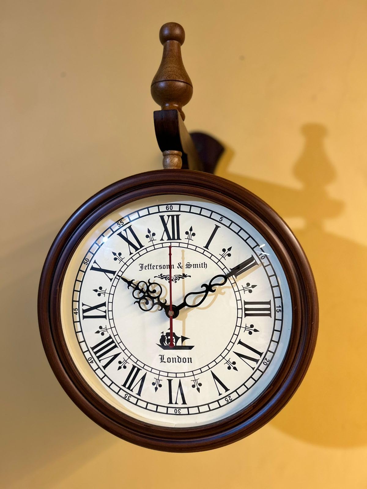 Vintage Wooden Wall Clock - Antique Style -4