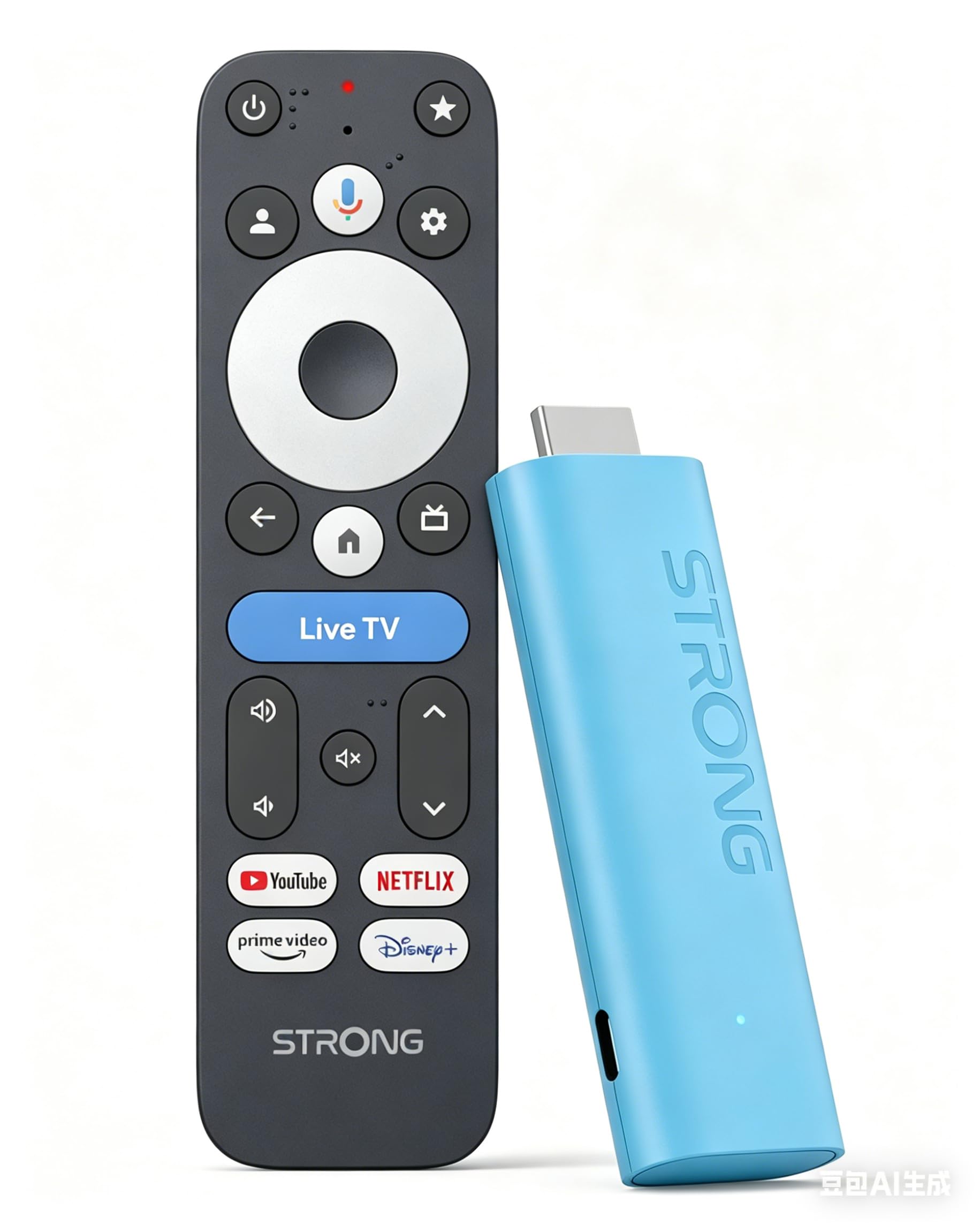 STRONG Leap-Nova-X – TV Stick 4K UHD, 2 GB RAM + 32 GB Memoria, Dolby Vision, HDR10+, Dolby Atmos, Wi-Fi 6, Asistente de Voz, Android 14, HDMI 2.1, Streaming de Más de 5000 Apps — view 10