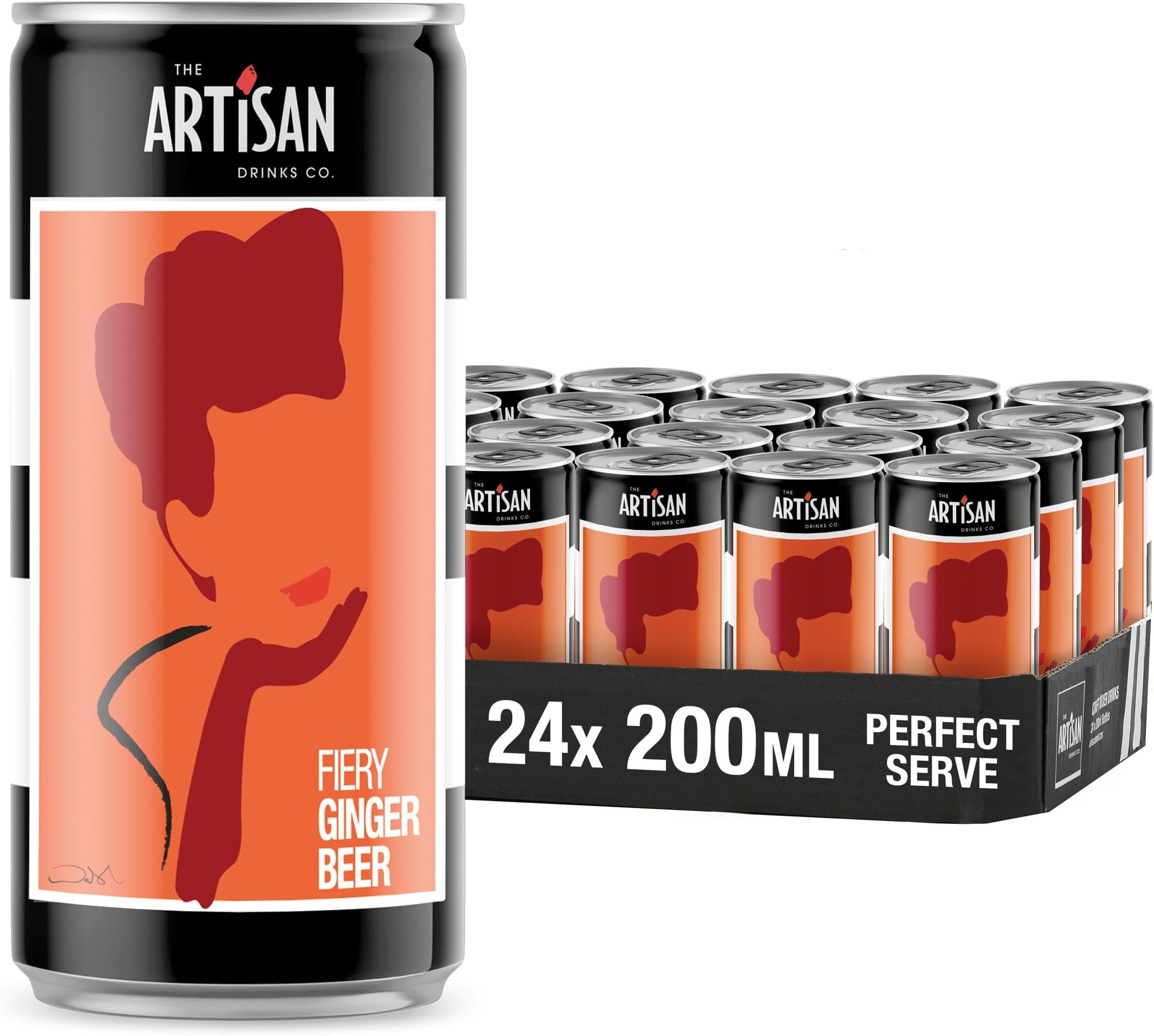 Artisan Fiery Ginger Beer Can, 200ml (Case 24)