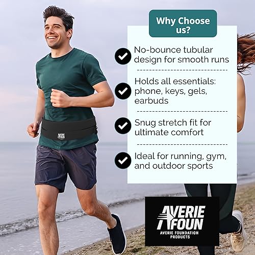 Miniatura 7 de Cinturón ligero para correr con bolsillos ocultos, antideslizante y resistente al sudor. Ideal para llevar teléfono, llaves, tarjetas y dinero en