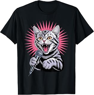 Funny Karaoke Art for Men Women Singing Music Karaoke Lovers T-Shirt