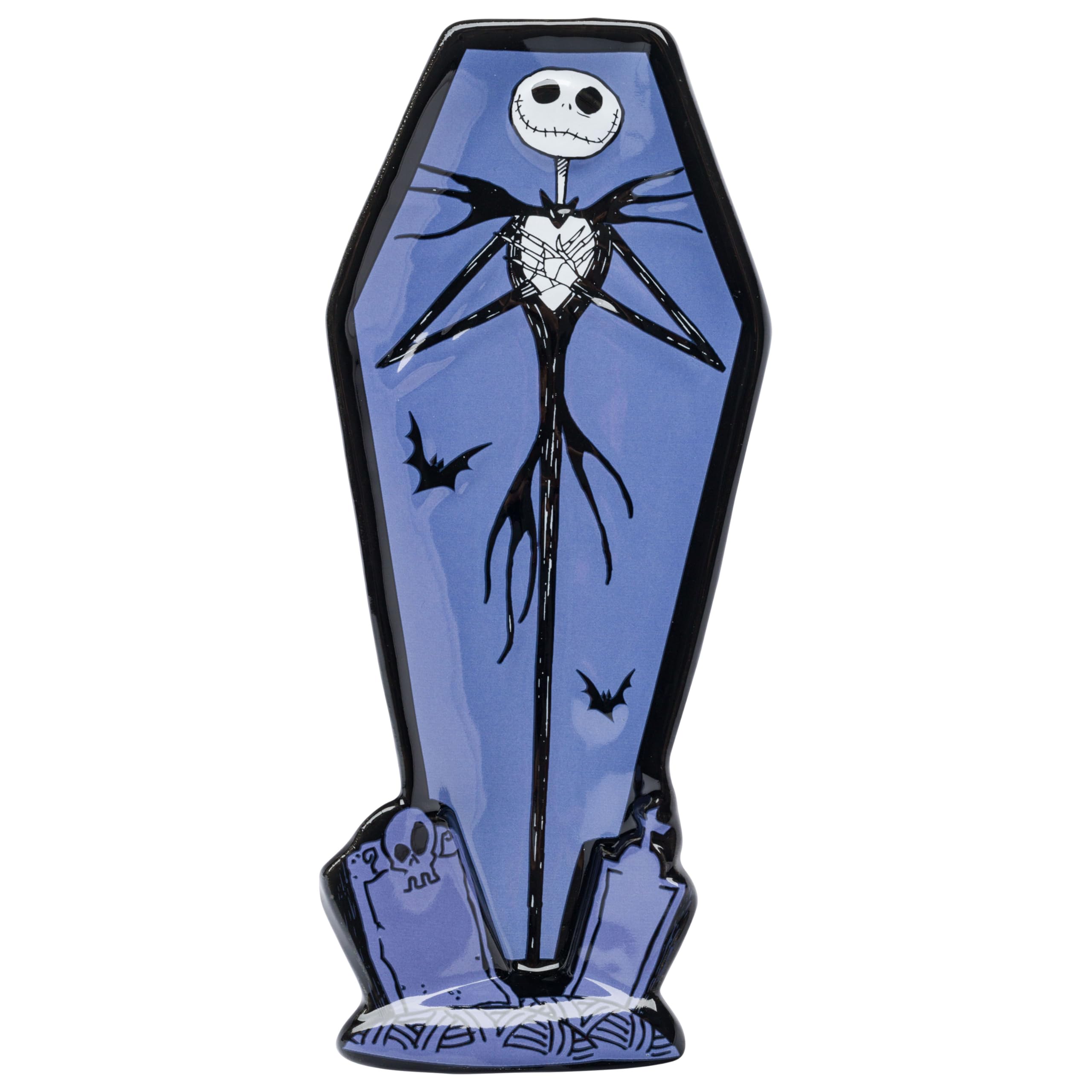 Silver Buffalo Nightmare Before Christmas Jack Coffin Sculpted Ceramic Spoon Rest