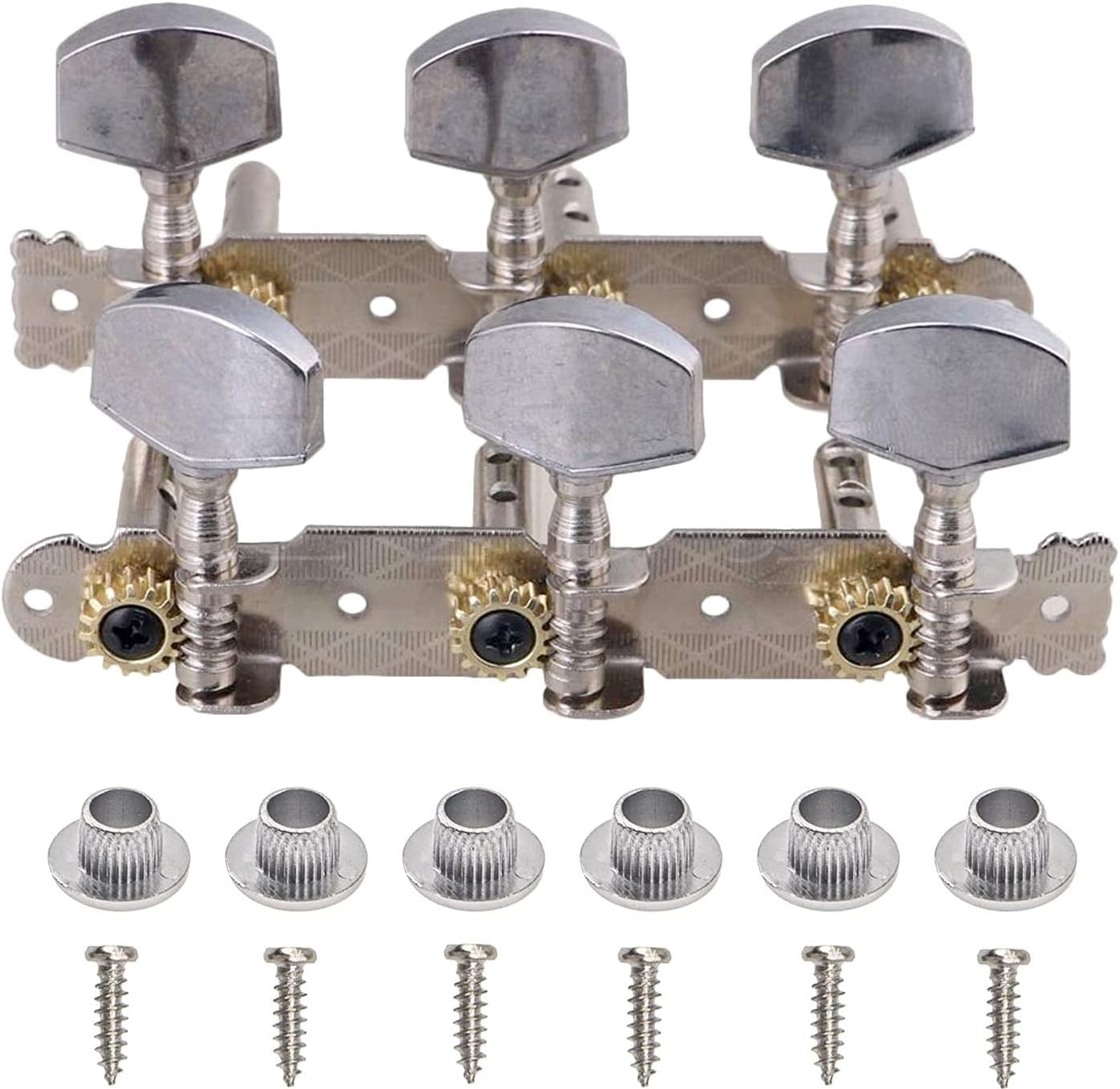 Tuners 2Pcs(L&R) Acoustic Classical Guitar Tuning Keys Pegs String  3+3 Machine Heads