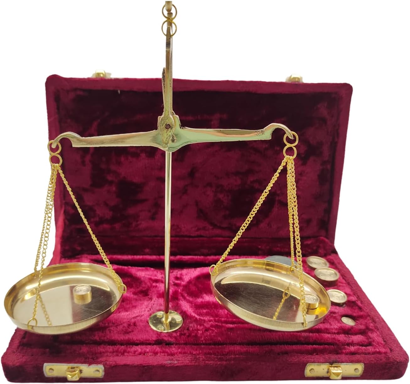 Old Traditional Goldsmith Weight (tarazu) showpiece Brass Weighing Scale Balance Justice Law Scale Decoration Nautical Home Decor Vintage Apothecary Scale Small Brass Weight Scale