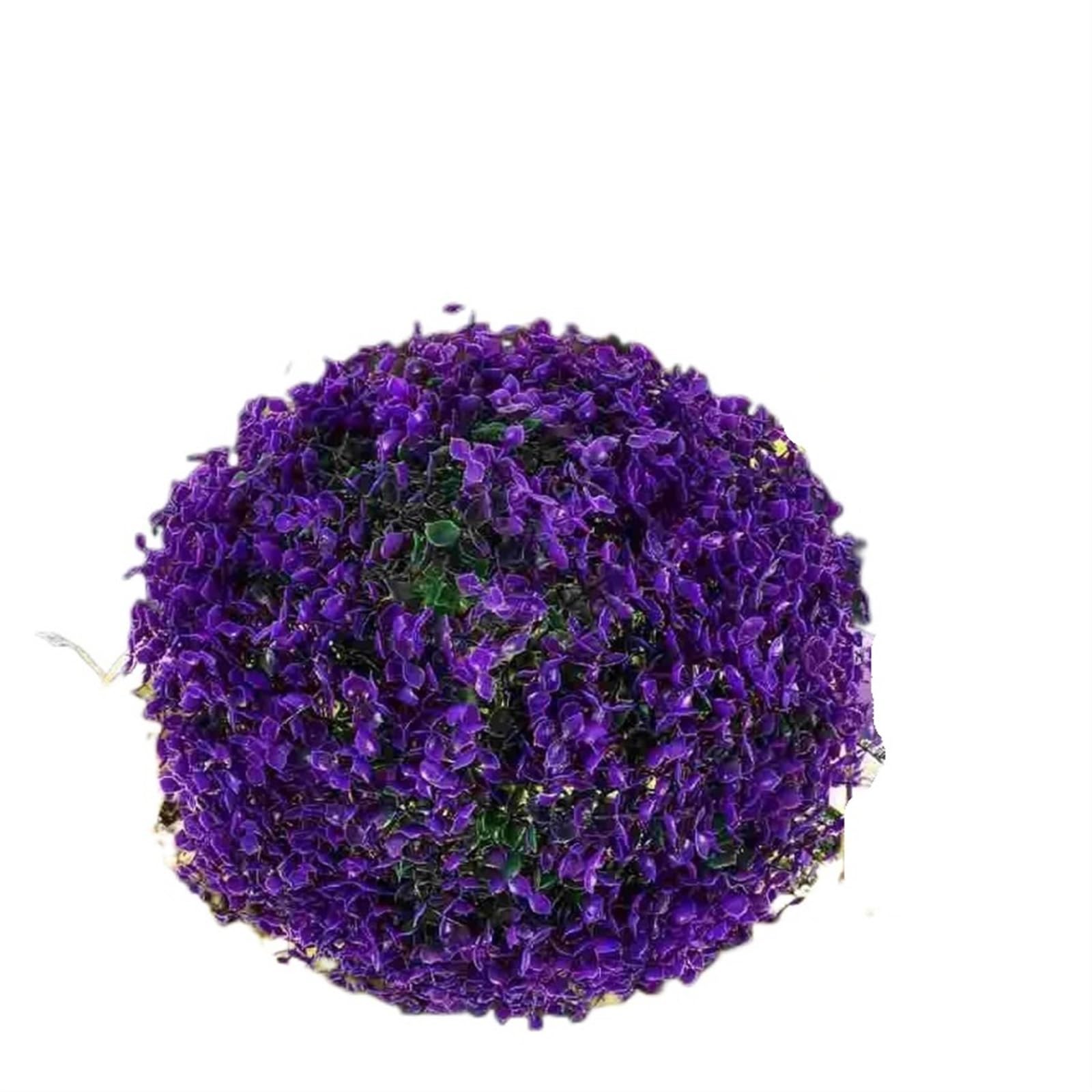 YUPLIODSX Artificial Topiary Balls Grass Ball Decorative Fake Plant Pendant Decorate Realistic Artificial Topiary Plastic DIY Ornament(Purple)