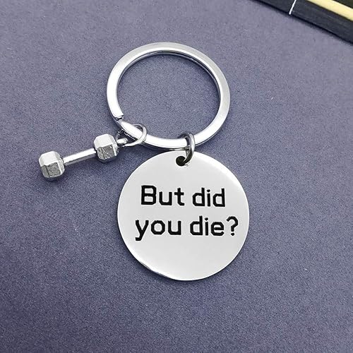 Miniatura 6 de Llavero de entrenamiento con mancuernas, para culturismo, divertido, gimnasio, entrenamiento, joyería, amigo, regalo inspirador, entrenador de