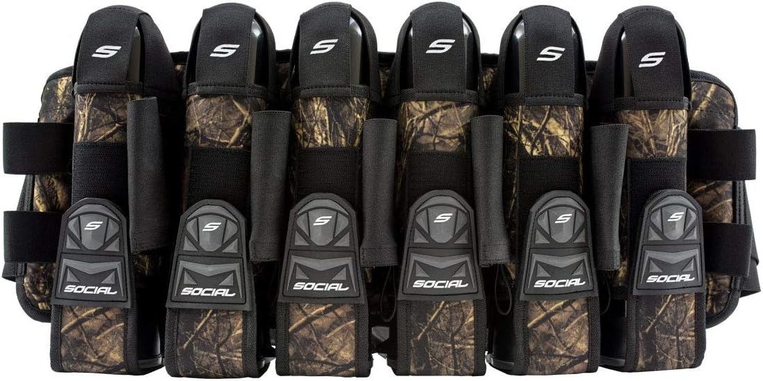 Social Paintball Grit Pod Pack Harness, Hunter Camo, 6+9 Pod Holders