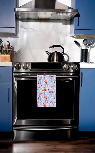 Miniatura 3 de Oldehall Juego de toallas de cocina Flamingo de 2 piezas (azul)