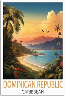 Dominican Republic Caribbean Vintage Travel Posters