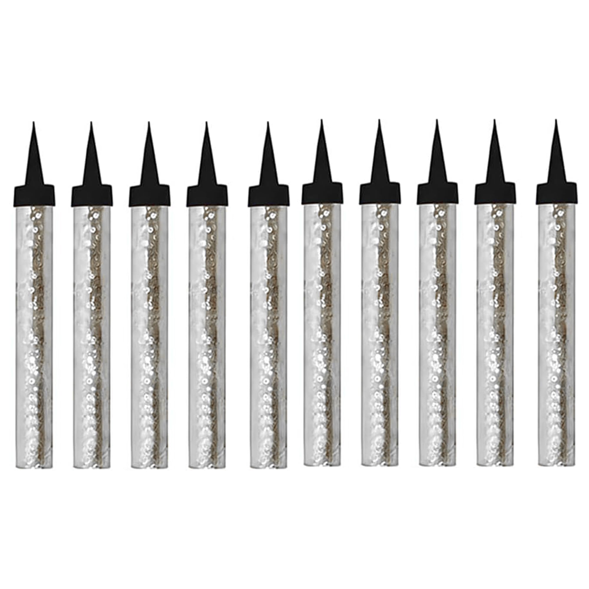 CRSTAL25 Silver Sparkling Fountain Candles in Pack of 10 | Low-Smoke, Bright Sparkle & Long-Lasting Effect | Great for Birthdays, Anniversaries, Weddings & Parties