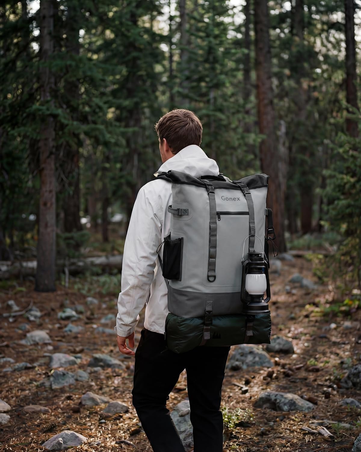 Gonex Cooler Backpack, 40 Can Insulated Soft Backpack Cooler Bag for Men Women, Waterproof Nylon TPU Cooler Backpack for Beach, Picnic, Lunch and Camping