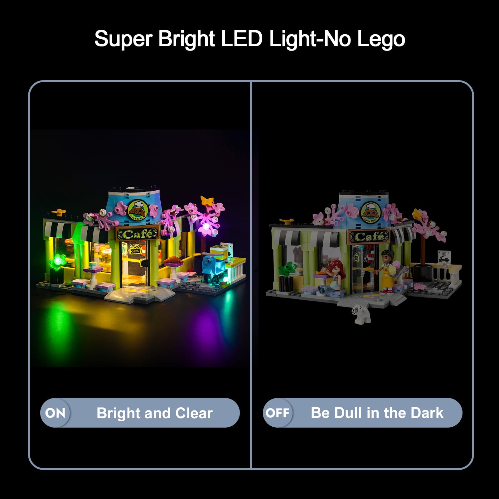 Led Light Set for Lego Friends Heartlake City Café 42618 (No Lego), Decoration Lighting Set for Creative Toys - Image 2