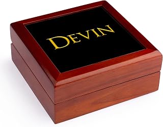 3dRose Devin popular, trendy Jewelry Box 7 x 7 inch with 4 inch tile