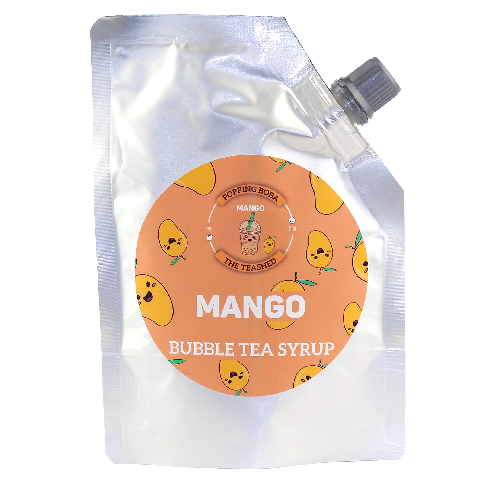 Bubble Tea Kit Syrup Gift Set with 8 Servings Syrup + Boba Set The