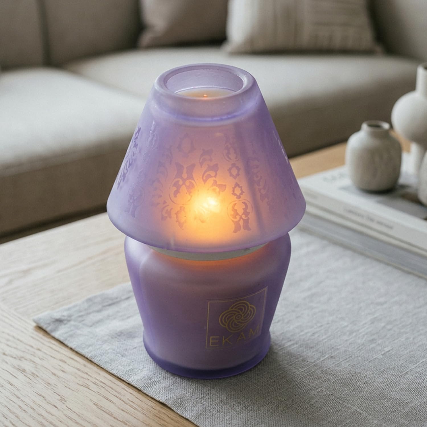 EKAM Rose Luxury Candle - 22 Hour Burn, FREE SHIPPING -10