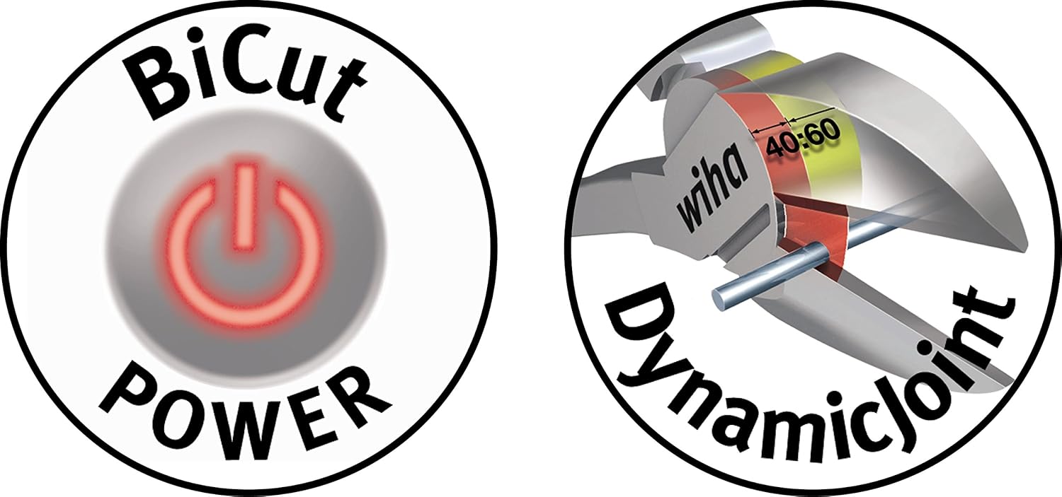 Wiha 38060 Z 18001 200 mm BiCut Professional Heavy-Duty Side Cutters